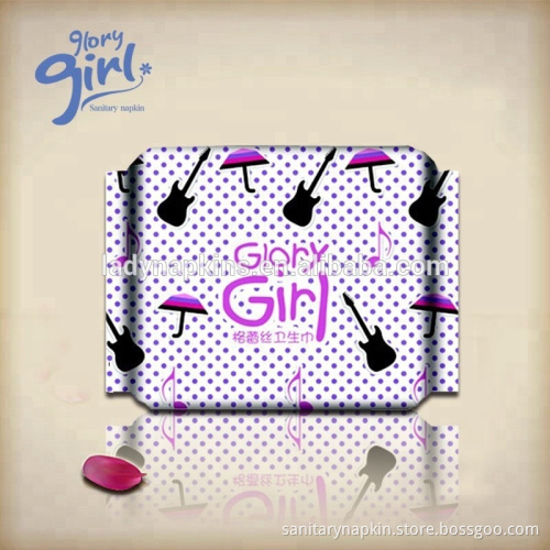 Our private label Glory Girl odor control negative ion  chip sanitary napkin